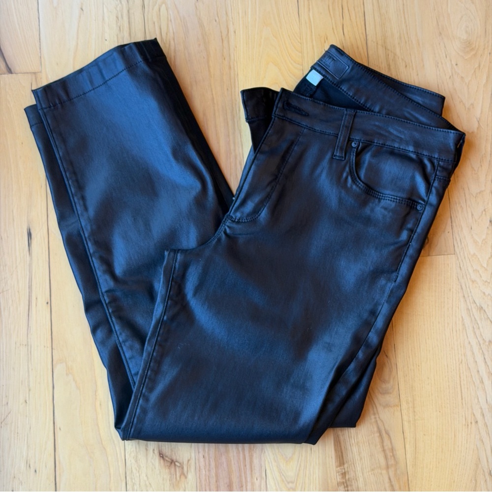 Kut from the Kloth Reese Coated Ankle Slim Straight Leg Jeans